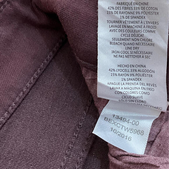 NWT JOE’S JEANS |SZ 25 |Icon Skinny Ankle Mid Rise Jeans Orchid Purple $198 - Picture 9 of 9